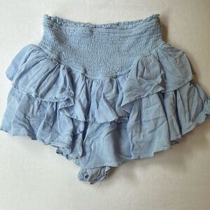 Rock N Rags Sunshine Daydream Skirt Skort, Dusty Blue XXS